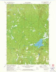 Totagatic Lake Wisconsin Historical topographic map, 1:24000 scale, 7.5 X 7.5 Minute, Year 1971