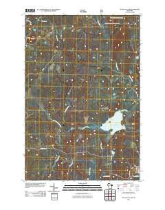 Totagatic Lake Wisconsin Historical topographic map, 1:24000 scale, 7.5 X 7.5 Minute, Year 2011