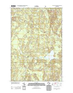 Totagatic Lake Wisconsin Historical topographic map, 1:24000 scale, 7.5 X 7.5 Minute, Year 2013