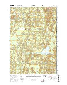 Totagatic Lake Wisconsin Current topographic map, 1:24000 scale, 7.5 X 7.5 Minute, Year 2015