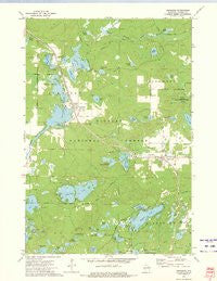 Townsend Wisconsin Historical topographic map, 1:24000 scale, 7.5 X 7.5 Minute, Year 1972