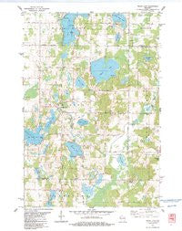 Trade Lake Wisconsin Historical topographic map, 1:24000 scale, 7.5 X 7.5 Minute, Year 1983