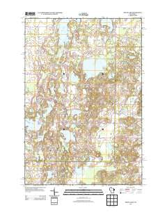 Trade Lake Wisconsin Historical topographic map, 1:24000 scale, 7.5 X 7.5 Minute, Year 2013