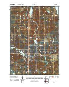 Trego Wisconsin Historical topographic map, 1:24000 scale, 7.5 X 7.5 Minute, Year 2010