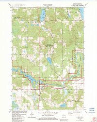 Trego Wisconsin Historical topographic map, 1:24000 scale, 7.5 X 7.5 Minute, Year 1982