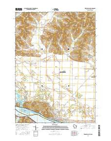 Trempealeau Wisconsin Current topographic map, 1:24000 scale, 7.5 X 7.5 Minute, Year 2015