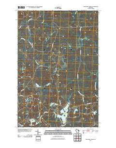 Turntable Creek Wisconsin Historical topographic map, 1:24000 scale, 7.5 X 7.5 Minute, Year 2010