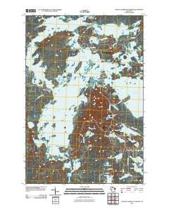 Turtle-Flambeau Flowage Wisconsin Historical topographic map, 1:24000 scale, 7.5 X 7.5 Minute, Year 2010