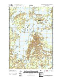Turtle-Flambeau Flowage Wisconsin Historical topographic map, 1:24000 scale, 7.5 X 7.5 Minute, Year 2013