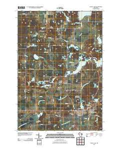 Turtle Lake Wisconsin Historical topographic map, 1:24000 scale, 7.5 X 7.5 Minute, Year 2010