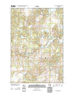Turtle Lake Wisconsin Historical topographic map, 1:24000 scale, 7.5 X 7.5 Minute, Year 2013