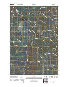 Twelvefoot Falls Wisconsin Historical topographic map, 1:24000 scale, 7.5 X 7.5 Minute, Year 2010
