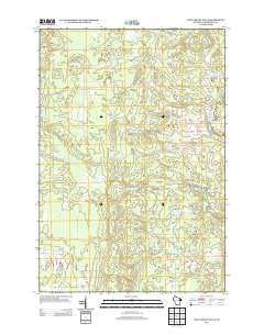 Twelvefoot Falls Wisconsin Historical topographic map, 1:24000 scale, 7.5 X 7.5 Minute, Year 2013