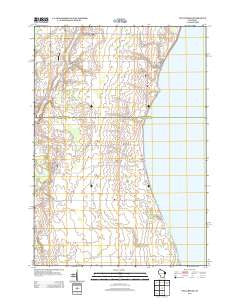 Two Creeks Wisconsin Historical topographic map, 1:24000 scale, 7.5 X 7.5 Minute, Year 2013