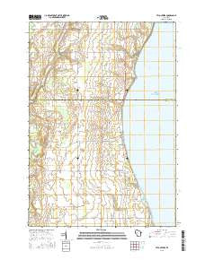 Two Creeks Wisconsin Current topographic map, 1:24000 scale, 7.5 X 7.5 Minute, Year 2015