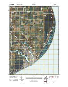 Two Rivers Wisconsin Historical topographic map, 1:24000 scale, 7.5 X 7.5 Minute, Year 2010