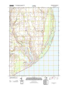 Two Rivers Wisconsin Historical topographic map, 1:24000 scale, 7.5 X 7.5 Minute, Year 2013