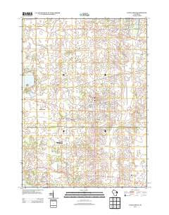 Union Grove Wisconsin Historical topographic map, 1:24000 scale, 7.5 X 7.5 Minute, Year 2013