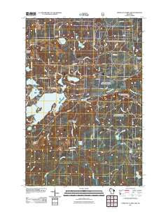 Upper Eau Claire Lake Wisconsin Historical topographic map, 1:24000 scale, 7.5 X 7.5 Minute, Year 2011