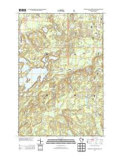 Upper Eau Claire Lake Wisconsin Historical topographic map, 1:24000 scale, 7.5 X 7.5 Minute, Year 2013