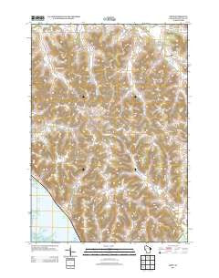 Urne Wisconsin Historical topographic map, 1:24000 scale, 7.5 X 7.5 Minute, Year 2013