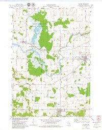 Valders Wisconsin Historical topographic map, 1:24000 scale, 7.5 X 7.5 Minute, Year 1978