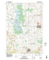 Valders Wisconsin Historical topographic map, 1:24000 scale, 7.5 X 7.5 Minute, Year 1992
