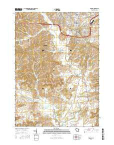 Verona Wisconsin Current topographic map, 1:24000 scale, 7.5 X 7.5 Minute, Year 2016
