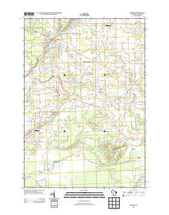 Vesper Wisconsin Historical topographic map, 1:24000 scale, 7.5 X 7.5 Minute, Year 2013