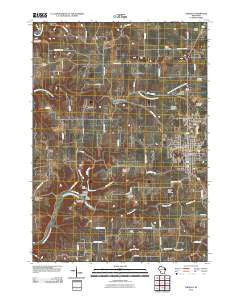 Viroqua Wisconsin Historical topographic map, 1:24000 scale, 7.5 X 7.5 Minute, Year 2010