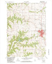 Viroqua Wisconsin Historical topographic map, 1:24000 scale, 7.5 X 7.5 Minute, Year 1983
