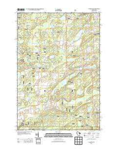 Wabeno Wisconsin Historical topographic map, 1:24000 scale, 7.5 X 7.5 Minute, Year 2013