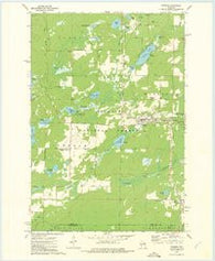 Wabeno Wisconsin Historical topographic map, 1:24000 scale, 7.5 X 7.5 Minute, Year 1972