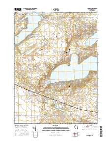 Walworth Wisconsin Current topographic map, 1:24000 scale, 7.5 X 7.5 Minute, Year 2016