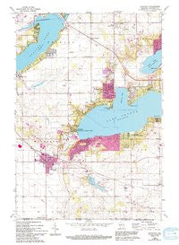 Walworth Wisconsin Historical topographic map, 1:24000 scale, 7.5 X 7.5 Minute, Year 1960