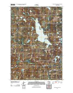 Wapogasset Lake Wisconsin Historical topographic map, 1:24000 scale, 7.5 X 7.5 Minute, Year 2010