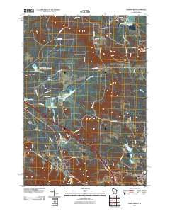Warrens West Wisconsin Historical topographic map, 1:24000 scale, 7.5 X 7.5 Minute, Year 2010