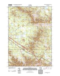 Warrens West Wisconsin Historical topographic map, 1:24000 scale, 7.5 X 7.5 Minute, Year 2013