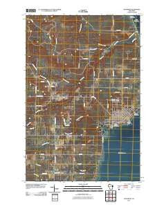 Washburn Wisconsin Historical topographic map, 1:24000 scale, 7.5 X 7.5 Minute, Year 2010