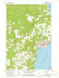 Washburn Wisconsin Historical topographic map, 1:24000 scale, 7.5 X 7.5 Minute, Year 1964