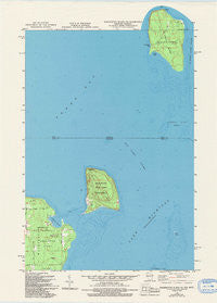 Washington Island NE Wisconsin Historical topographic map, 1:24000 scale, 7.5 X 7.5 Minute, Year 1982