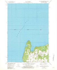 Washington Island NW Wisconsin Historical topographic map, 1:24000 scale, 7.5 X 7.5 Minute, Year 1982