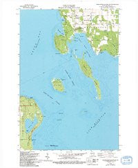 Washington Island SW Wisconsin Historical topographic map, 1:24000 scale, 7.5 X 7.5 Minute, Year 1982
