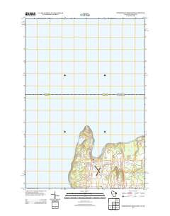 Washington Island NW Wisconsin Historical topographic map, 1:24000 scale, 7.5 X 7.5 Minute, Year 2013
