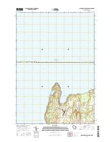 Washington Island NW Wisconsin Current topographic map, 1:24000 scale, 7.5 X 7.5 Minute, Year 2016
