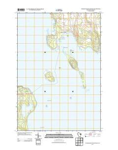 Washington Island SW Wisconsin Historical topographic map, 1:24000 scale, 7.5 X 7.5 Minute, Year 2013