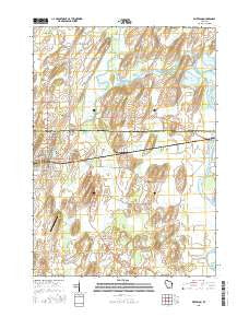 Waterloo Wisconsin Current topographic map, 1:24000 scale, 7.5 X 7.5 Minute, Year 2015