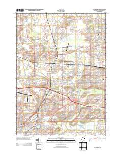 Waukesha Wisconsin Historical topographic map, 1:24000 scale, 7.5 X 7.5 Minute, Year 2013