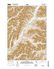 Waumandee Wisconsin Current topographic map, 1:24000 scale, 7.5 X 7.5 Minute, Year 2015