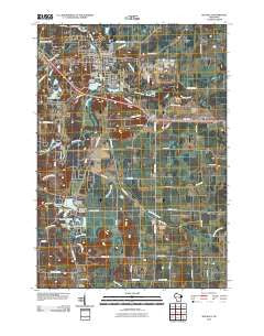 Waupaca Wisconsin Historical topographic map, 1:24000 scale, 7.5 X 7.5 Minute, Year 2010